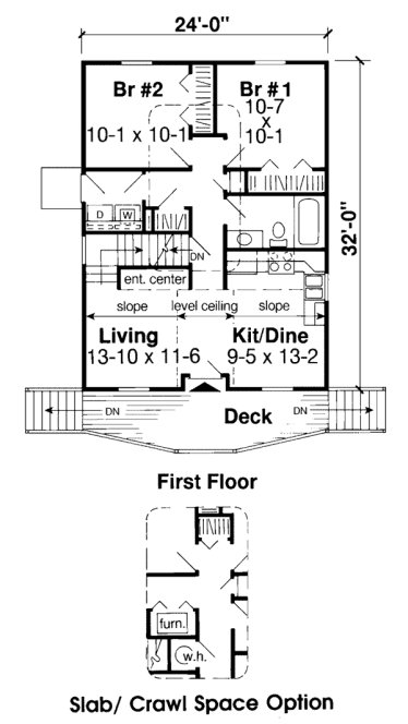 Main Floor Plan for House Plan #187201