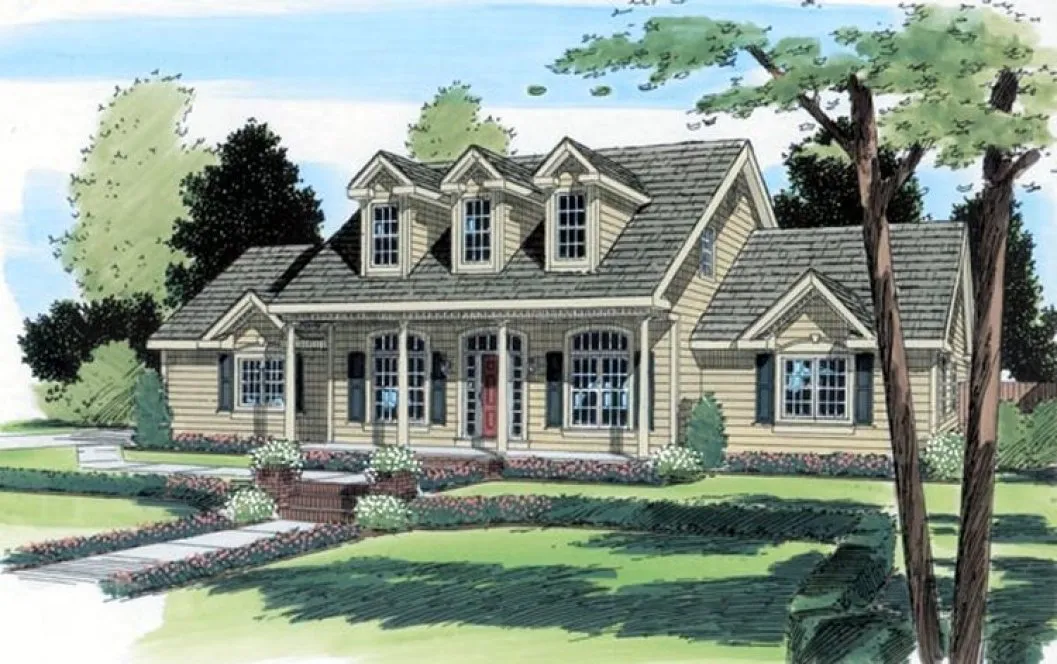 Full Rendering for House Plan #185642