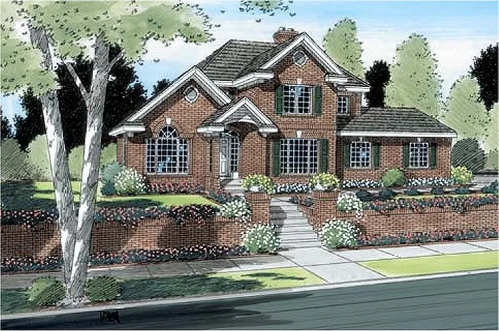 Full Rendering for House Plan #189342