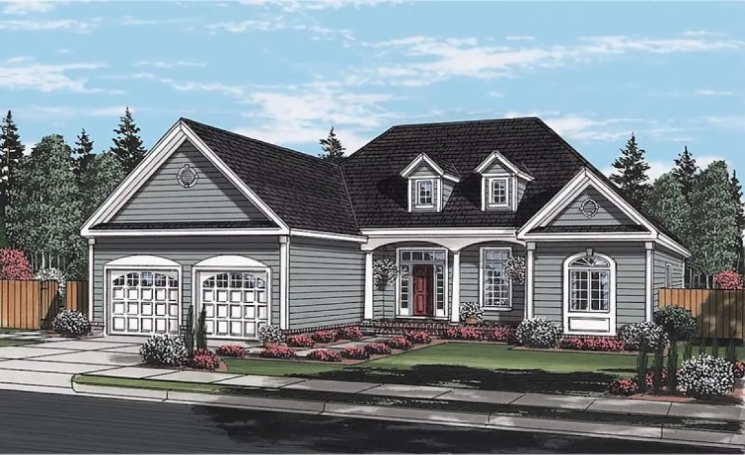 Full Rendering for House Plan #183181