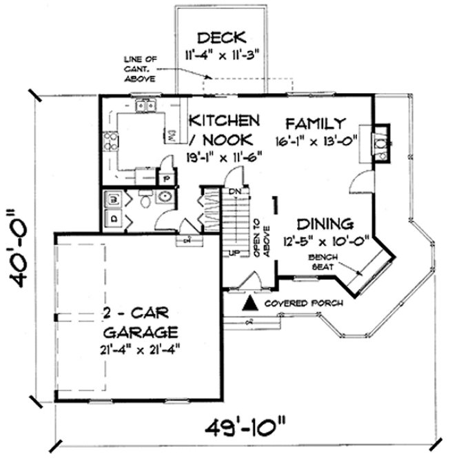 Main Floor Plan for House Plan #731951