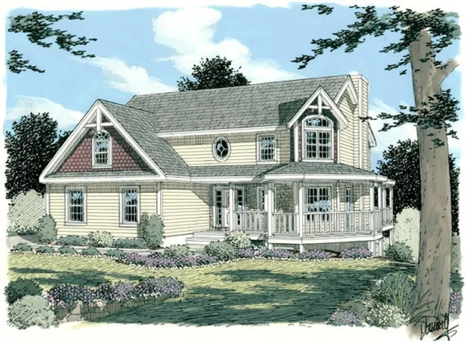 Full Rendering for House Plan #731951