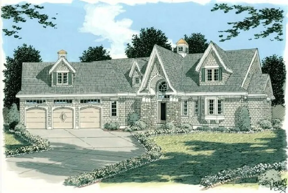 Full Rendering for House Plan #730992