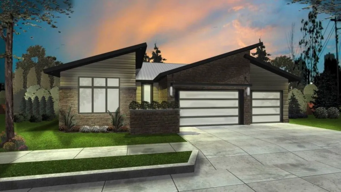 Full Rendering for House Plan #701102