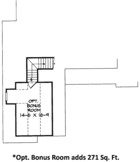 Attic Plan for House Plan #717741