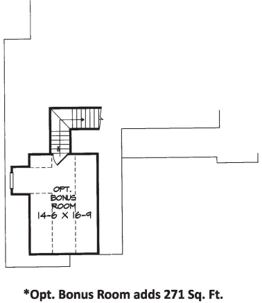 Attic Plan for House Plan #717741