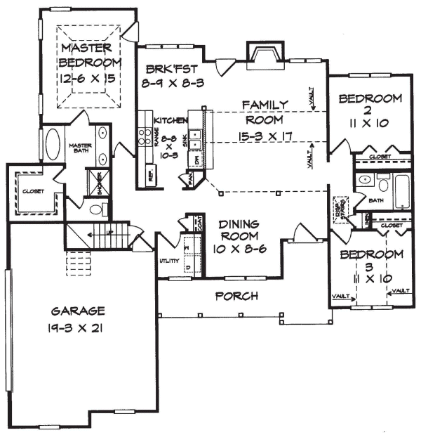 Main Floor Plan for House Plan #717741