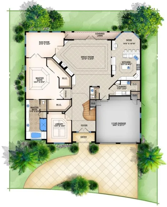 Main Floor Plan for House Plan #912342