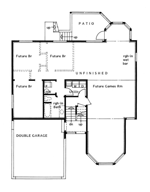 Basement Plan for House Plan #200939