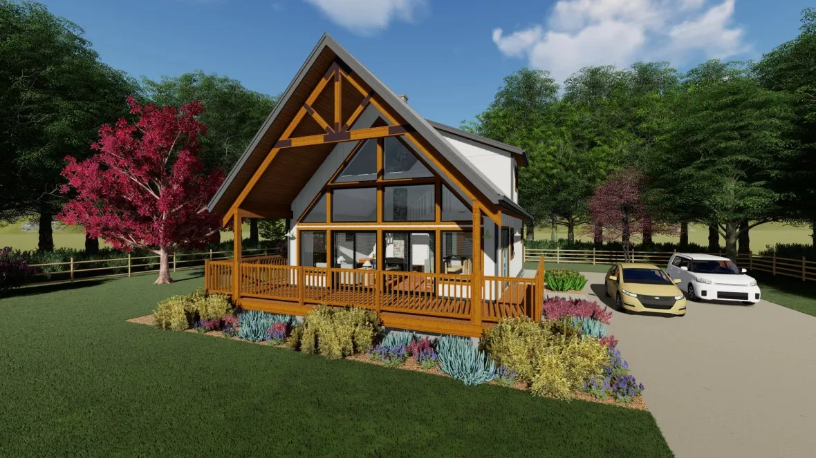 Full Rendering for House Plan #202044