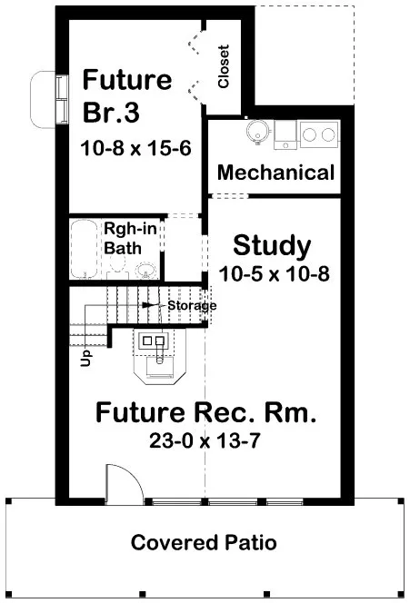 Basement Plan for House Plan #202037