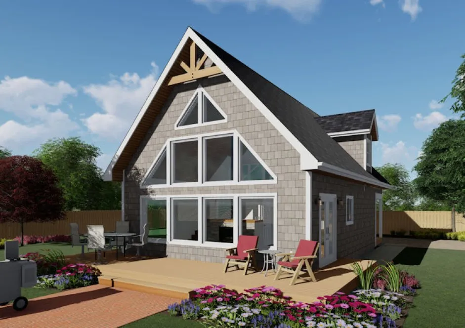 Full Rendering for House Plan #202037