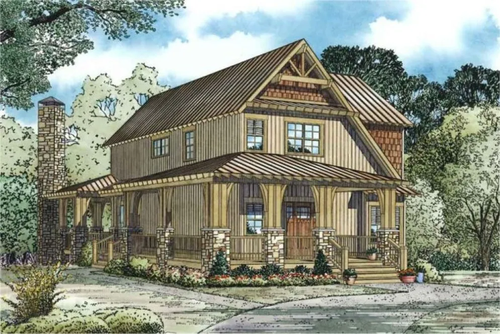 Full Rendering for House Plan #312972