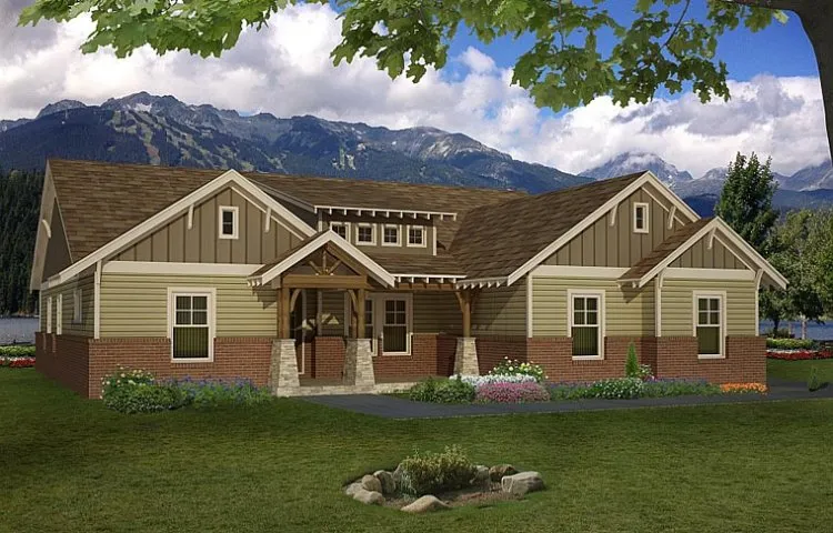 Full Rendering for House Plan #690012