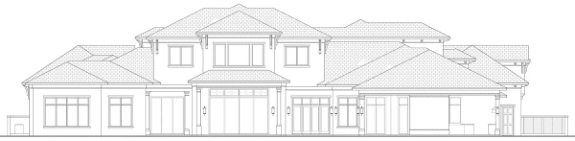 Rear Elevation for House Plan #915828