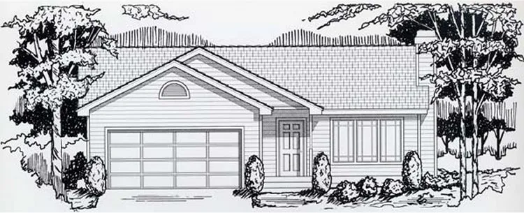 Full Rendering for House Plan #800801