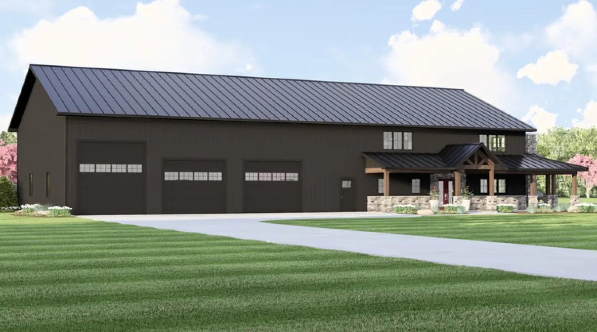 Full Rendering for House Plan #756933