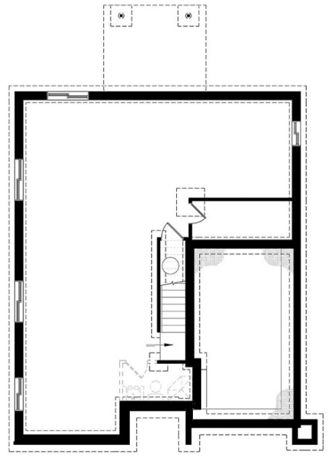 Basement Plan for House Plan #144883