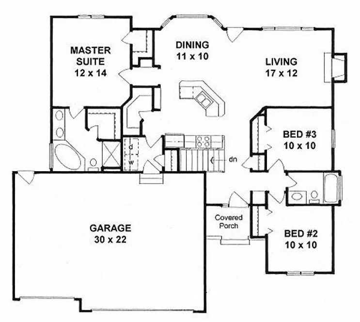 Main Floor Plan for House Plan #358821