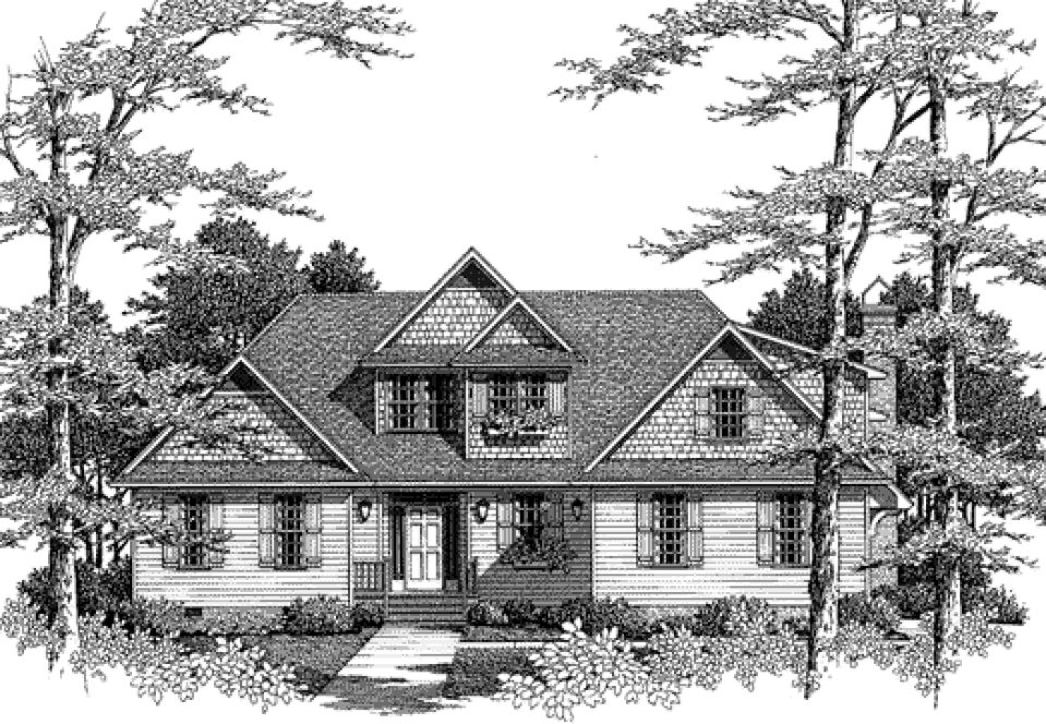 Full Rendering for House Plan #110852