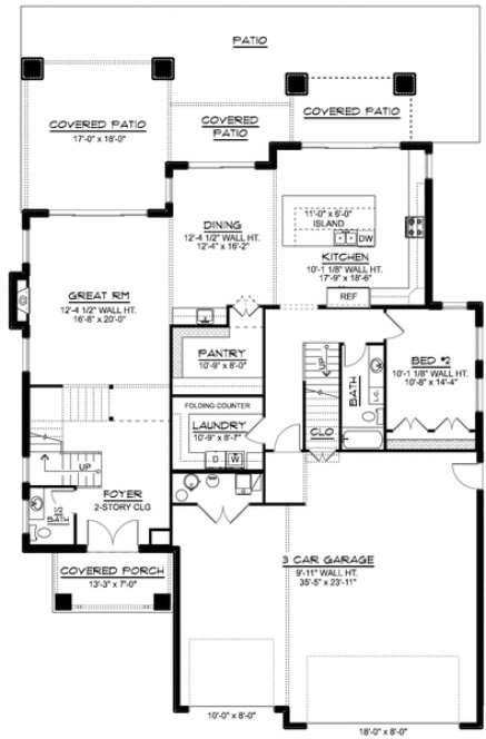 Main Floor Plan for House Plan #750734