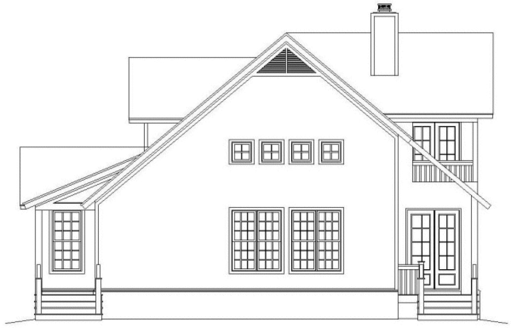 Right Elevation for House Plan #691481