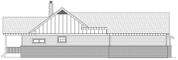 Left Elevation for House Plan #690662