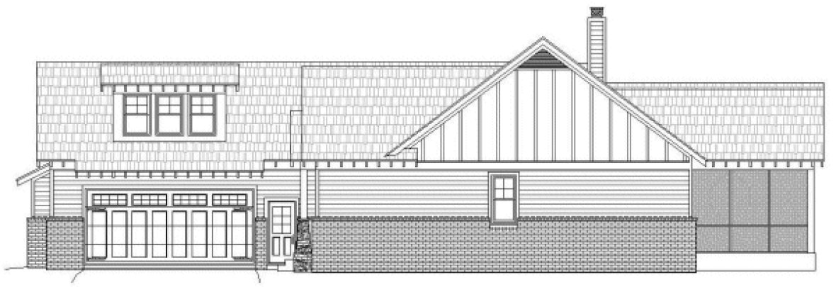 Right Elevation for House Plan #690662