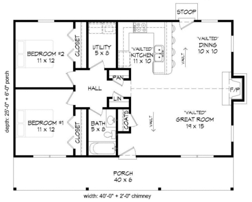 Main Floor Plan for House Plan #690001