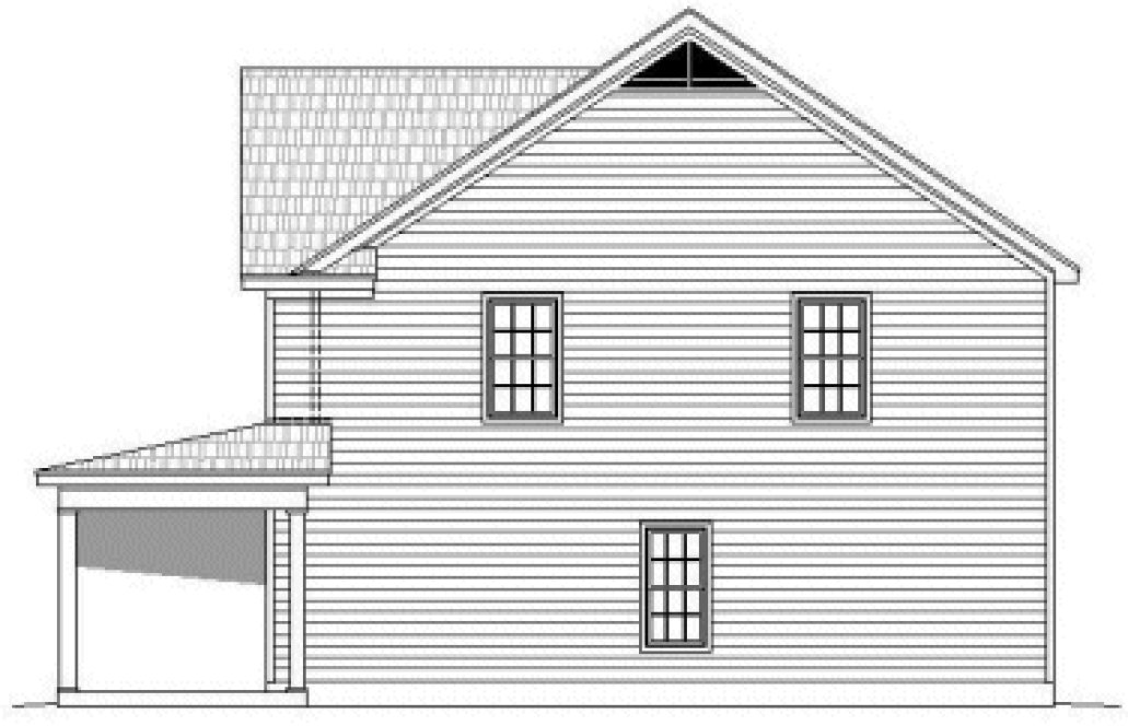 Right Elevation for House Plan #699272