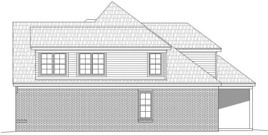 Right Elevation for House Plan #693036