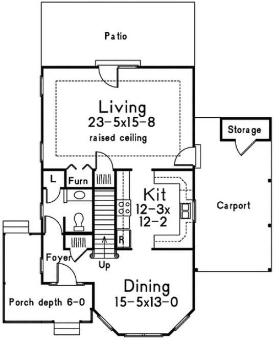 Main Floor Plan for House Plan #638181
