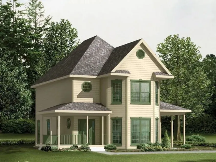 Full Rendering for House Plan #638181