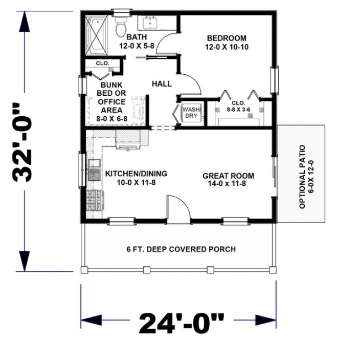 Main Floor Plan for House Plan #434260