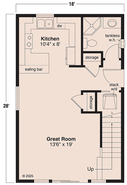 Main Floor Plan for House Plan #342880