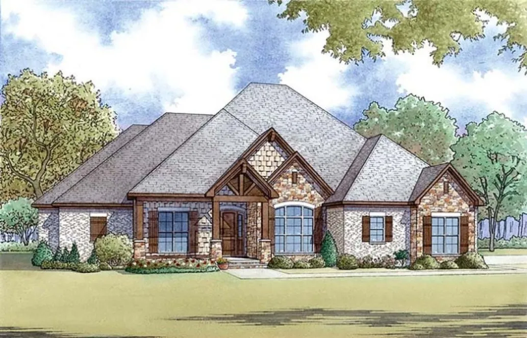 Full Rendering for House Plan #316552