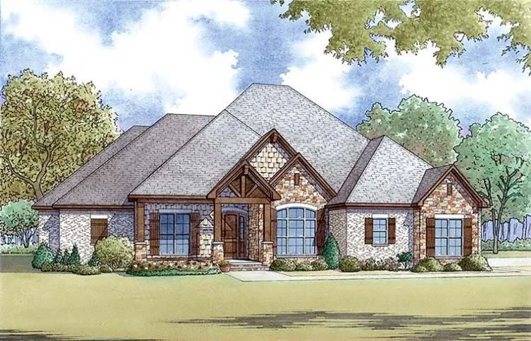 Full Rendering for House Plan #316552