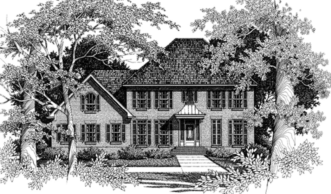 Full Rendering for House Plan #113162