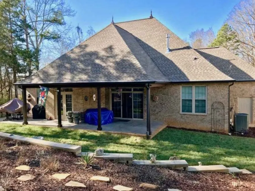 Rear Elevation for House Plan #311832