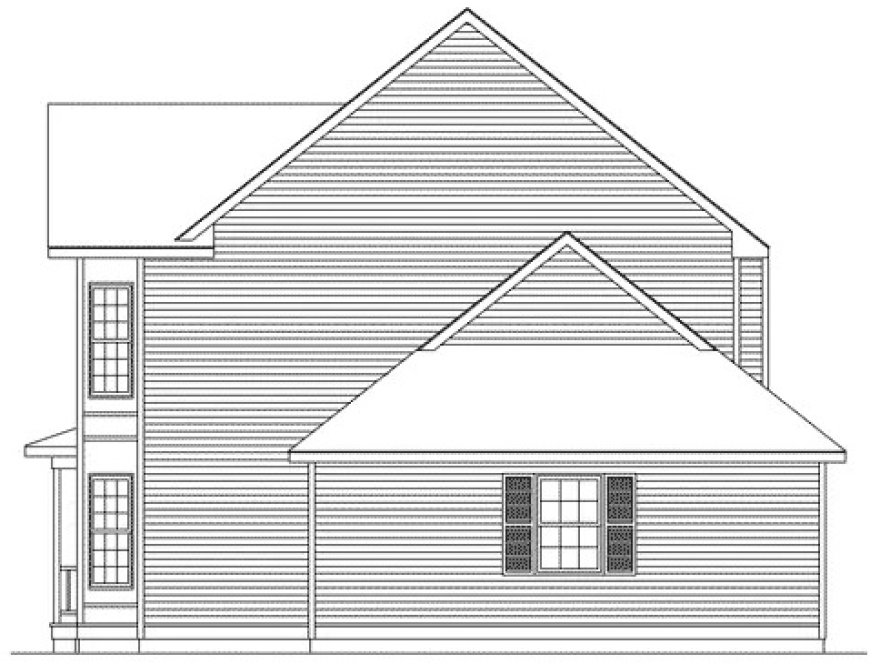 Right Elevation for House Plan #632622