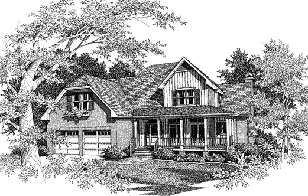 Full Rendering for House Plan #119562