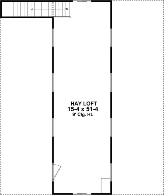 Attic Plan for House Plan #210147