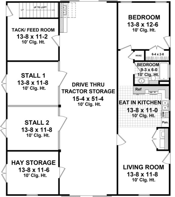 Main Floor Plan for House Plan #210147