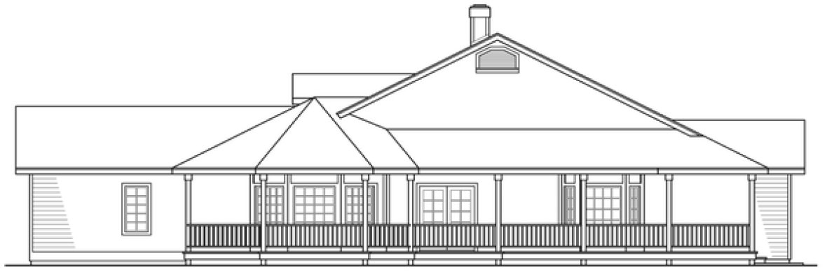 Right Elevation for House Plan #345412