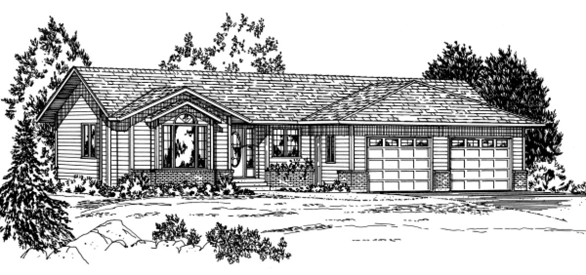 Full Rendering for House Plan #220201