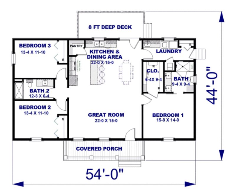 Main Floor Plan for House Plan #430261