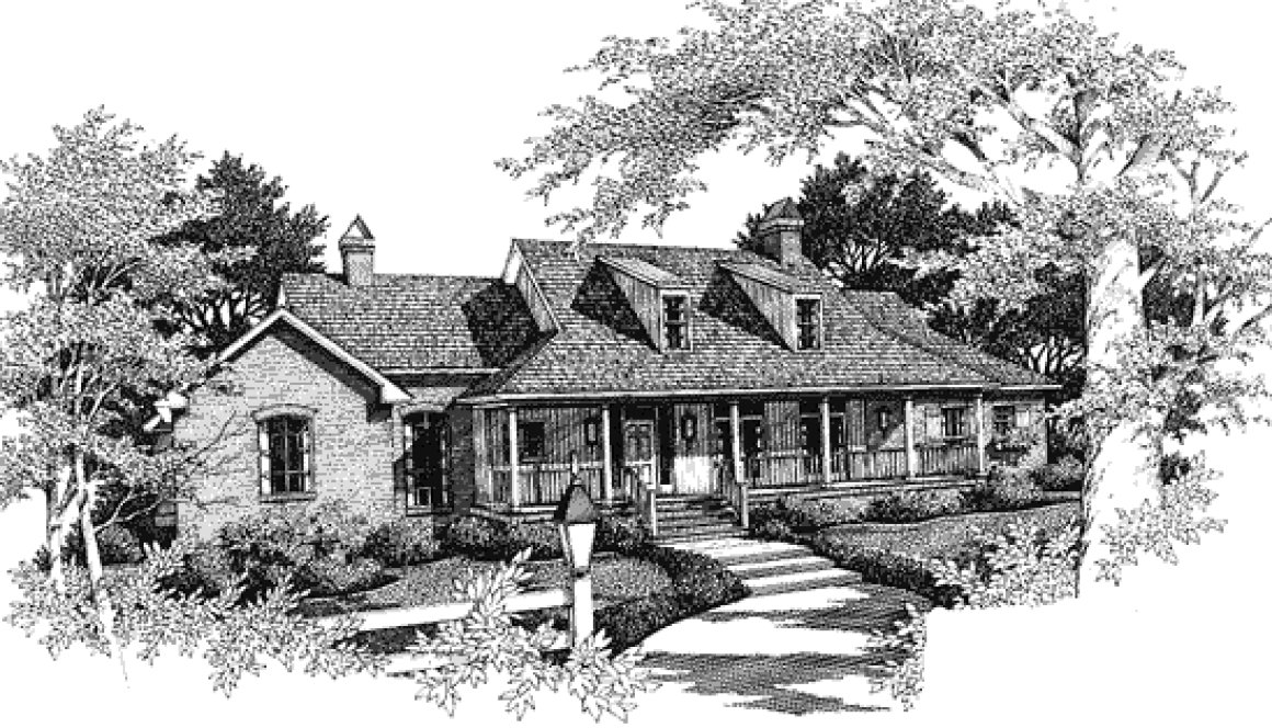 Full Rendering for House Plan #118892