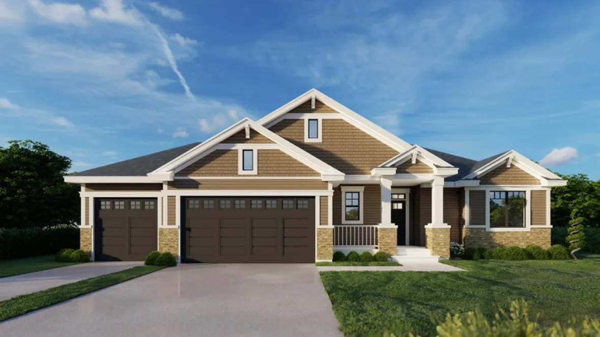 Full Rendering for House Plan #803062