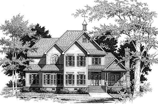 Full Rendering for House Plan #113103