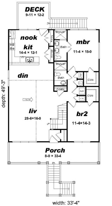 Main Floor Plan for House Plan #690132